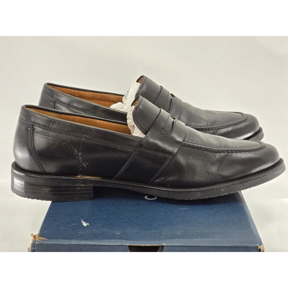 Cole Haan Bedford Penny LF Men 12 Black Leather Loafers C40257 - Excellent